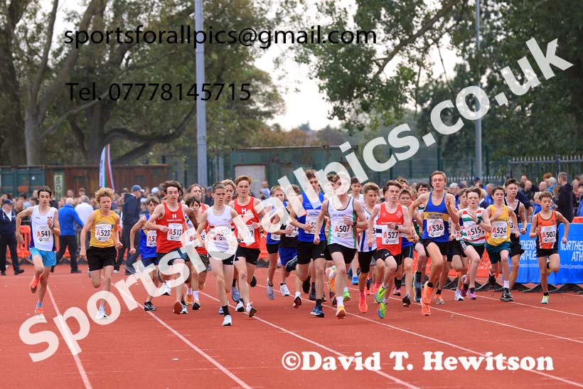 Boys Under-15s, 2024 Northern Mens 6 and Womens 4 and Youngsters Relays, Stanley Park, Blackpool.  Photo: David T. Hewitson/Sports for All Pics